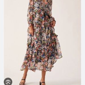 Anthropologie Multicolor Floral Dress